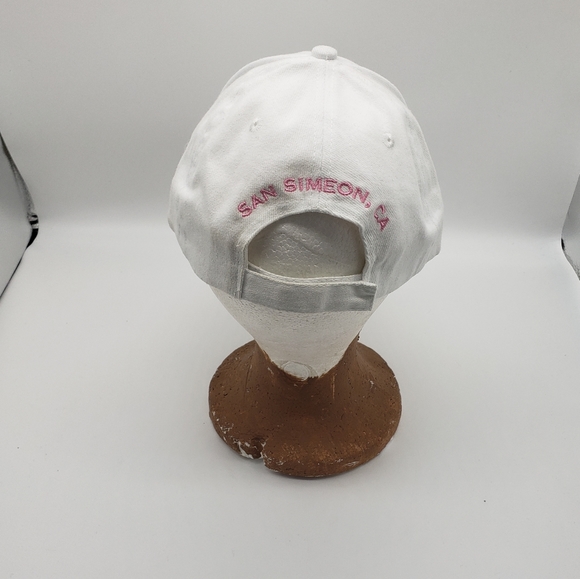 HEARST CASTLE White And Pink Baseball Hat Baseball Cap - Picture 2 of 3